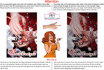 Nail Designs 05 Perforated Mesh One Way Vision See-Through Window Vinyl Salon Sign Vertical