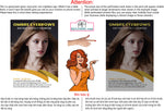 Ombre Eyebrows 05 Perforated Mesh One Way Vision See-Through Window Vinyl Salon Sign Powdered Brows Semi-permanent Vertical