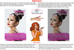 Ombre Eyebrows 07 Perforated Mesh One Way Vision See-Through Window Vinyl Salon Sign Powdered Brows Semi-permanent Vertical