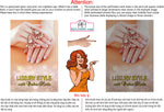 Ombre Nails 02 Perforated Mesh One Way Vision See-Through Window Vinyl Salon Sign Manicure Color Tones Acrylic French Vertical