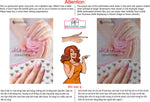 Ombre Nails 05 Perforated Mesh One Way Vision See-Through Window Vinyl Salon Sign Manicure Color Tones Acrylic French Vertical