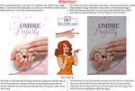 Ombre Nails 07 Perforated Mesh One Way Vision See-Through Window Vinyl Salon Sign Revel Manicure Color Tones Acrylic French Vertical
