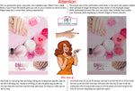 Ombre Nails 08 Perforated Mesh One Way Vision See-Through Window Vinyl Salon Sign Revel Manicure Color Tones Acrylic French Vertical