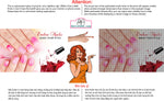 Ombre Nails 09 Perforated Mesh One Way Vision See-Through Window Vinyl Salon Sign Revel Manicure Color Tones Acrylic French Horizontal