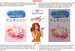 Ombre Nails 01 Perforated Mesh One Way Vision See-Through Window Vinyl Salon Sign Manicure Color Tones Acrylic French Vertical
