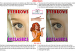 Eyelash 06 Perforated Mesh One Way Vision See-Through Window Vinyl Salon Sign Eyebrows Eyelashes Extension Vertical