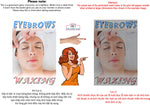 Eyebrows 19 Perforated Mesh One Way Vision See-Through Window Vinyl Salon Sign Facial Threading Vertical