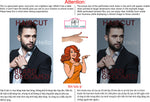 Salon 11 Perforated Mesh One Way Vision See-Through Window Vinyl Haircut Men Salon Sign Vertical