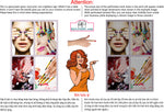 Salon 24 Perforated Mesh One Way Vision See-Through Window Vinyl Pedicure Nails Dip Powder Vertical
