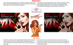 Salon 20 Perforated Mesh One Way Vision See-Through Window Vinyl Red Manicure Nail Horizontal