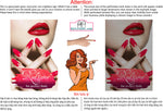 Salon 21 Perforated Mesh One Way Vision See-Through Window Vinyl Red Manicure Nails Vertical