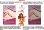 Salon 33 Perforated Mesh One Way Vision See-Through Window Vinyl Waxing Hair Removal Leg Body Vertical