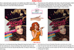Salon 42 Perforated Mesh One Way Vision See-Through Window Vinyl Hair Service Beauty Color Services Girl Vertical