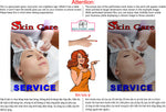 Skin Care 03 Perforated Mesh One Way Vision See-Through Window Vinyl Nail Salon Sign Vertical