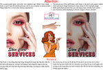 Skin Care 05 Perforated Mesh One Way Vision See-Through Window Vinyl Nail Salon Sign Vertical