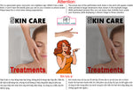 Skin Care 06 Perforated Mesh One Way Vision See-Through Window Vinyl Nail Salon Sign Vertical