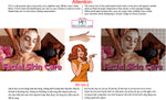 Skin Care 08 Perforated Mesh One Way Vision See-Through Window Vinyl Nail Salon Sign Horizontal