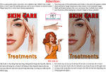 Skin Care 01 Perforated Mesh One Way Vision See-Through Window Vinyl Nail Salon Sign Vertical