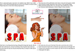 Spa 04 Perforated Mesh One Way Vision See-Through Window Vinyl Nail Salon Sign Vertical