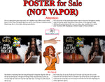 Vape 10 Perforated Mesh One Way Vision Window Vinyl See Through store Sign Juice Vaper e-liquids Pen Shop Horizontal