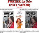 Vape 03 Perforated Mesh One Way Vision Window Vinyl See Through store Sign Juice Vaper e-liquids Pen Shop Vertical