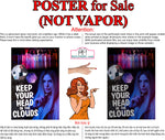 Vape 04 Perforated Mesh One Way Vision Window Vinyl See Through store Sign Juice Vaper e-liquids Pen Shop Vertical