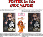 Vape 05 Perforated Mesh One Way Vision Window Vinyl See Through store Sign Juice Vaper e-liquids Pen Shop Vertical
