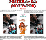 Vape 07 Perforated Mesh One Way Vision Window Vinyl See Through store Sign Juice Vaper e-liquids Pen Shop Vertical