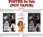 Vape 08 Perforated Mesh One Way Vision Window Vinyl See Through store Sign Juice Vaper e-liquids Pen Shop Vertical