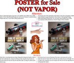 Vape 01 Perforated Mesh One Way Vision Window Vinyl See Through Sign Juice Vaper e-liquids Pen Shop Vertical