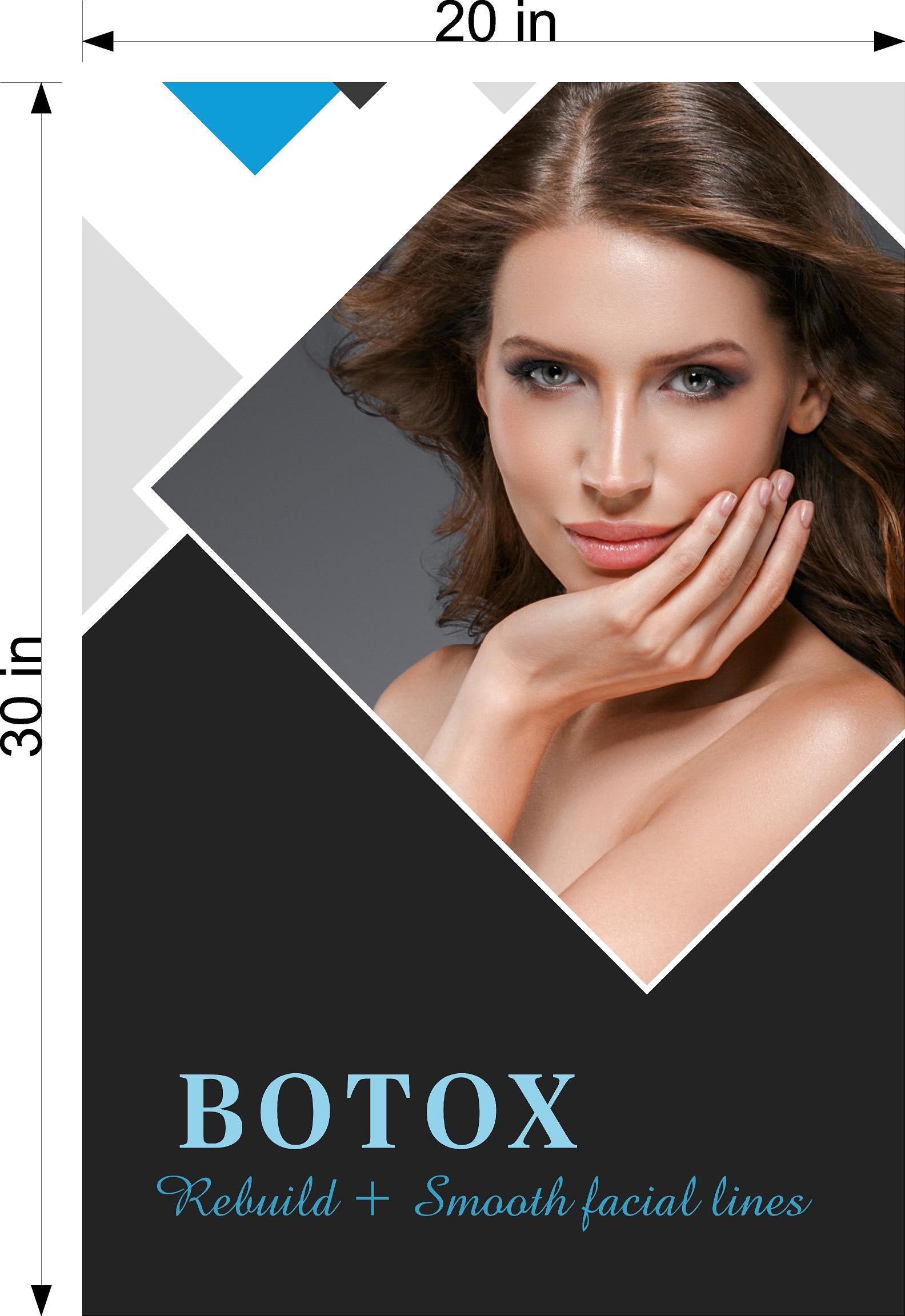 Botox 12 Photo-Realistic Paper Poster Premium Interior Inside Sign Advertising Marketing Wall Window Non-Laminated Vertical
