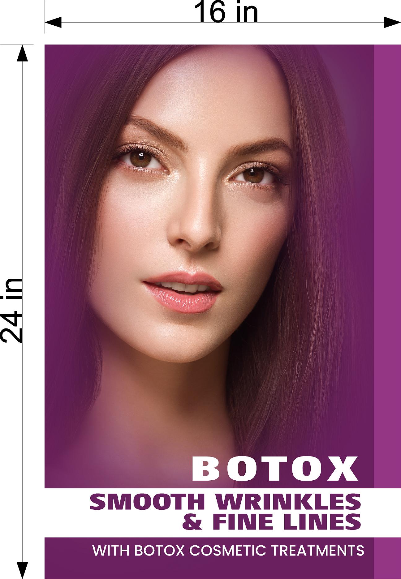 Botox 13 Photo-Realistic Paper Poster Premium Interior Inside Sign Advertising Marketing Wall Window Non-Laminated Vertical