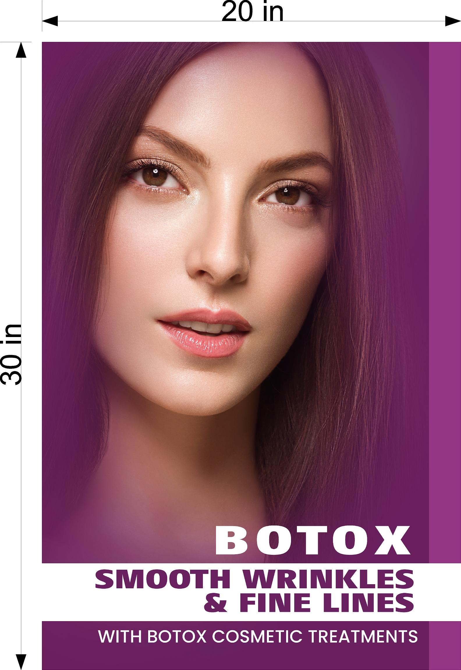 Botox 13 Photo-Realistic Paper Poster Premium Interior Inside Sign Advertising Marketing Wall Window Non-Laminated Vertical