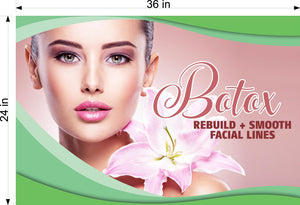 Botox 19 Photo-Realistic Paper Poster Premium Interior Inside Sign Advertising Marketing Wall Window Non-Laminated Horizontal