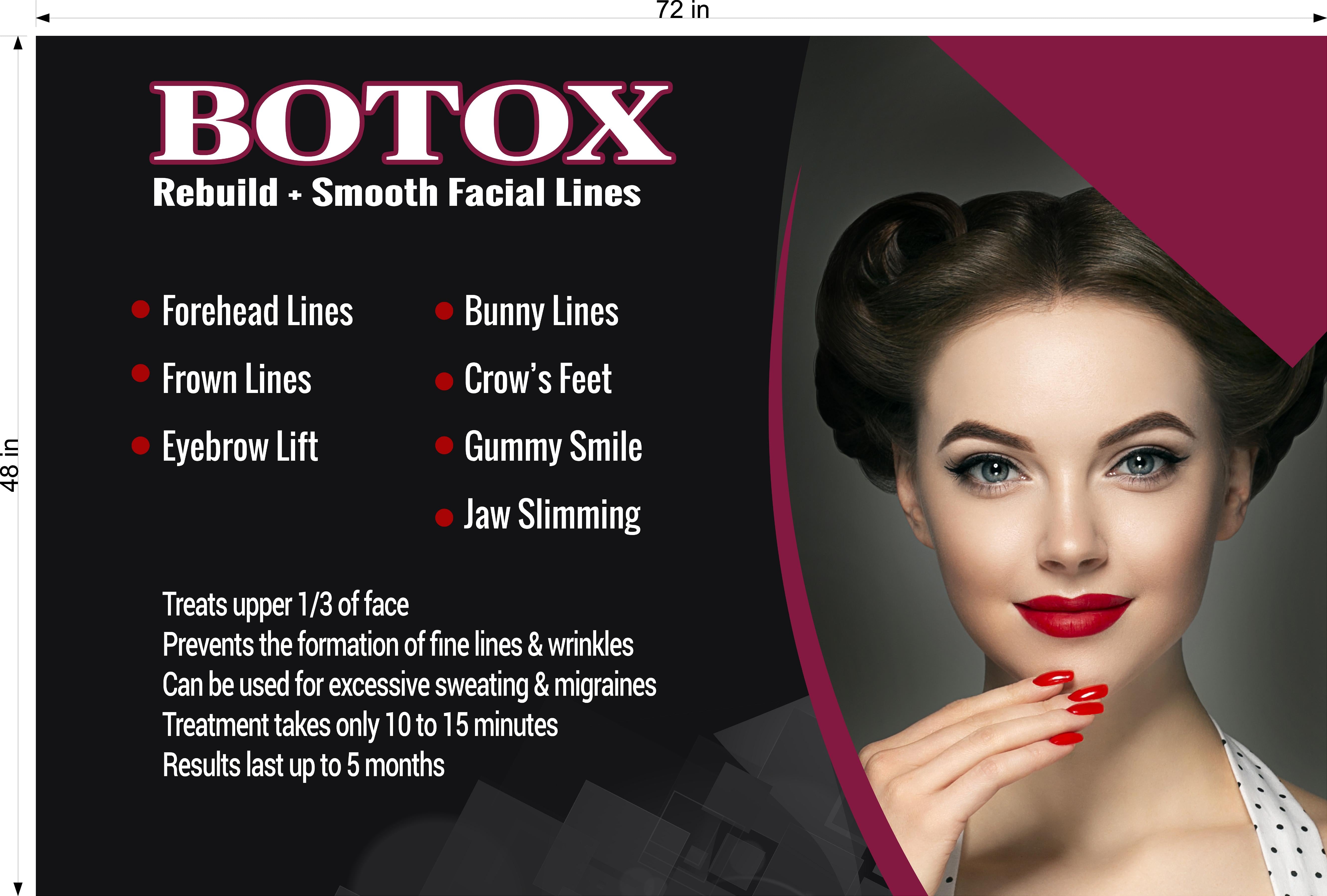 Botox 20 Photo-Realistic Paper Poster Premium Interior Inside Sign Advertising Marketing Wall Window Non-Laminated Horizontal