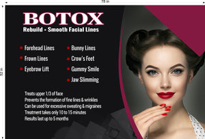 Botox 20 Photo-Realistic Paper Poster Premium Interior Inside Sign Advertising Marketing Wall Window Non-Laminated Horizontal