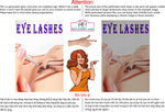 Eyelash 04 Perforated Mesh One Way Vision See-Through Window Vinyl Salon Sign Extension Vertical