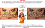Eyelash 01 Perforated Mesh One Way Vision See-Through Window Vinyl Salon Sign Extension Horizontal