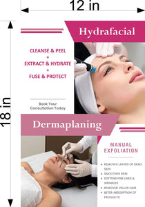 Facial 12 Wallpaper Poster Decal with Adhesive Backing Wall Sticker Decor Hydrafacial Vertical