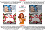 Microblading 12 Perforated Mesh One Way Vision See-Through Window Vinyl Salon Services Permanent Makeup Tattoo Vertical