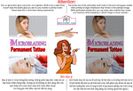 Microblading 14 Perforated Mesh One Way Vision See-Through Window Vinyl Salon Services Permanent Makeup Tattoo Vertical
