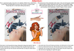 Microblading 17 Perforated Mesh One Way Vision See-Through Window Vinyl Salon Services Permanent Makeup Tattoo Vertical