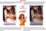 Microblading 03 Perforated Mesh One Way Vision See-Through Window Vinyl Salon Eyebrow Tattoo Vertical