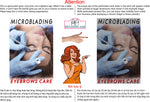 Microblading 07 Perforated Mesh One Way Vision See-Through Window Vinyl Salon Eyebrows Care Vertical