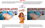 Microblading 08 Perforated Mesh One Way Vision See-Through Window Vinyl Salon Eyebrows Care Horizontal