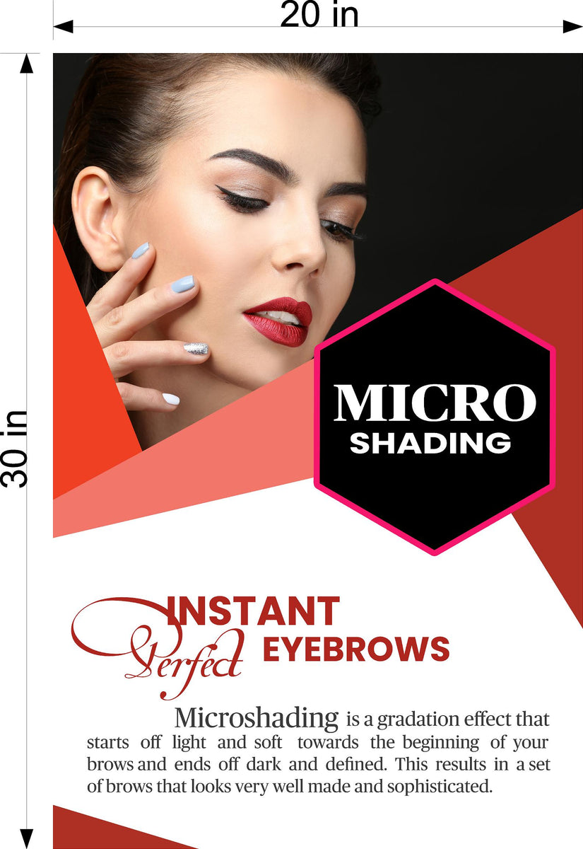 Microshading 01 Window Decal Interior/Exterior Vertical Brows ...