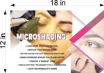 Microshading 09 Wallpaper Poster Decal with Adhesive Backing Wall Decor Indoors Interior Eyebrows Sign Horizontal