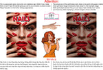 Nails 10 Perforated Mesh One Way Vision See-Through Window Vinyl Salon Sign Vertical
