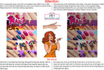 Nails 19 Perforated Mesh One Way Vision See-Through Window Vinyl Salon Sign Vertical