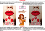 Nails 02 Perforated Mesh One Way Vision See-Through Window Vinyl Salon Sign Vertical